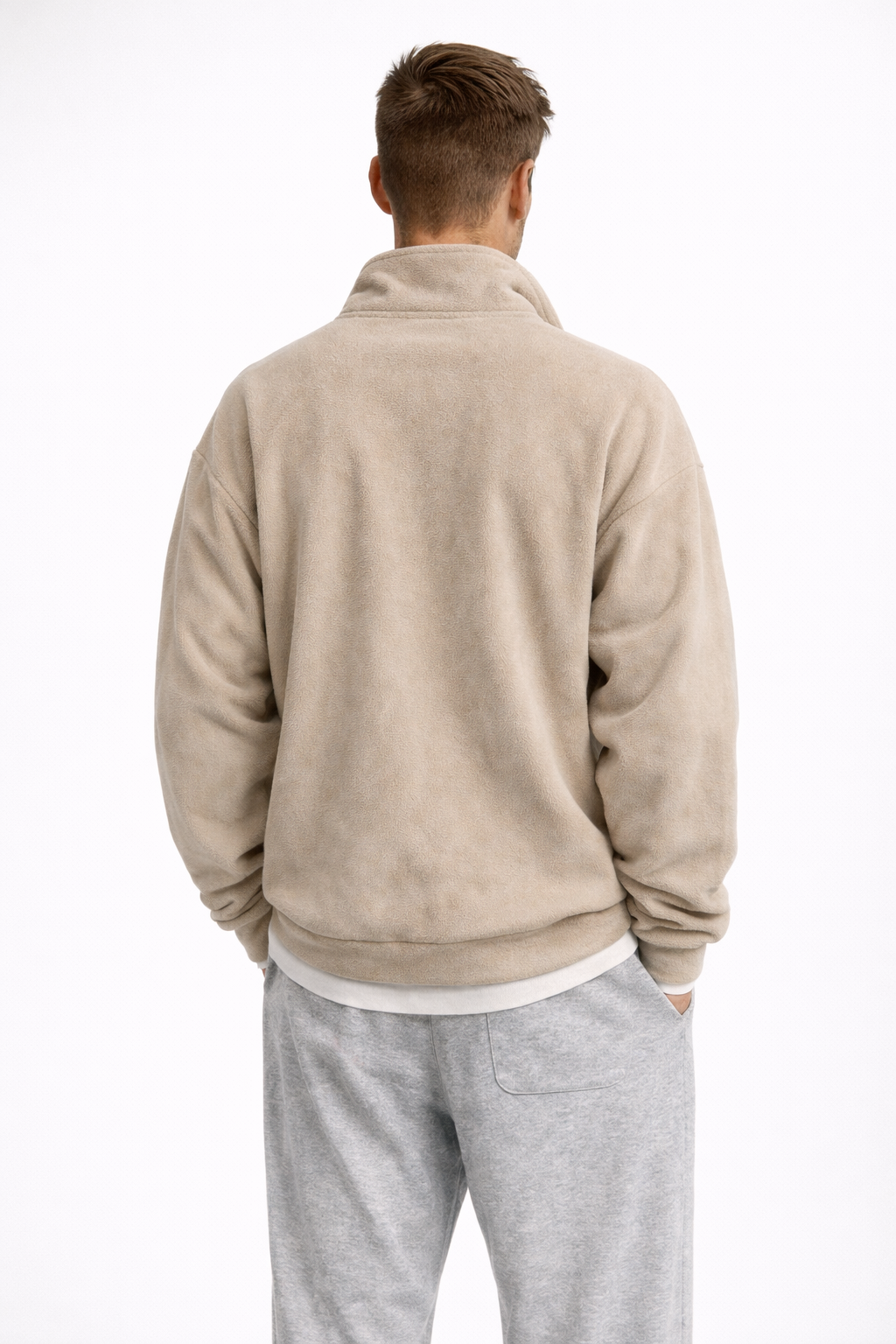 Urban Seoul Half-Zip Fleece Sweatshirt