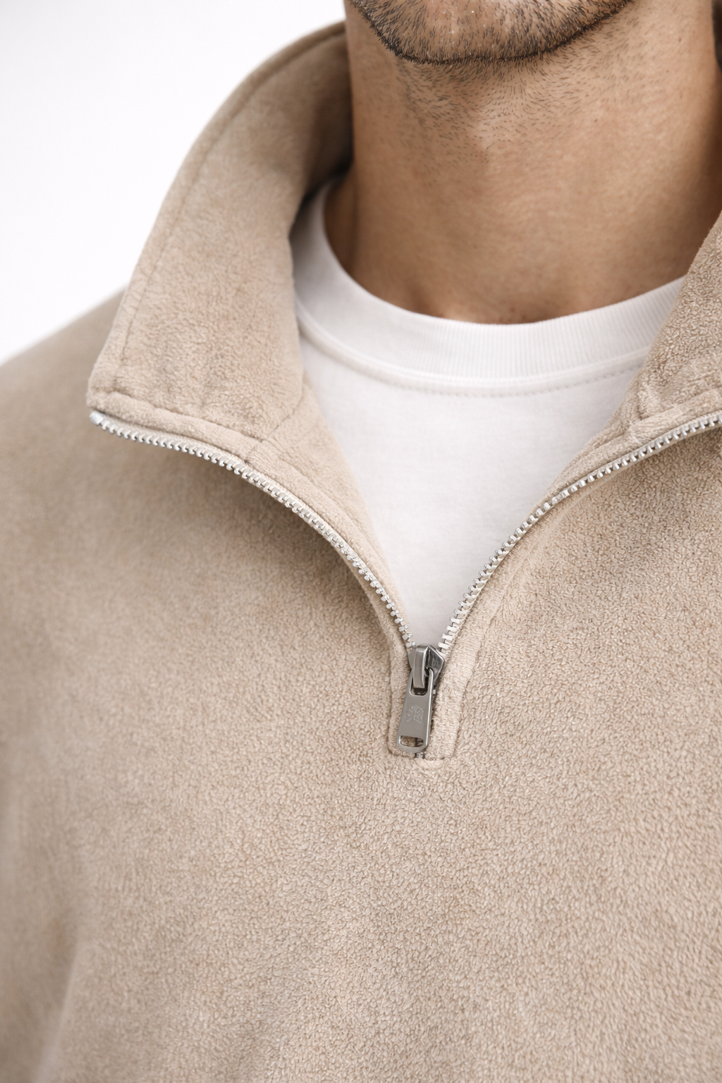 Urban Seoul Half-Zip Fleece Sweatshirt