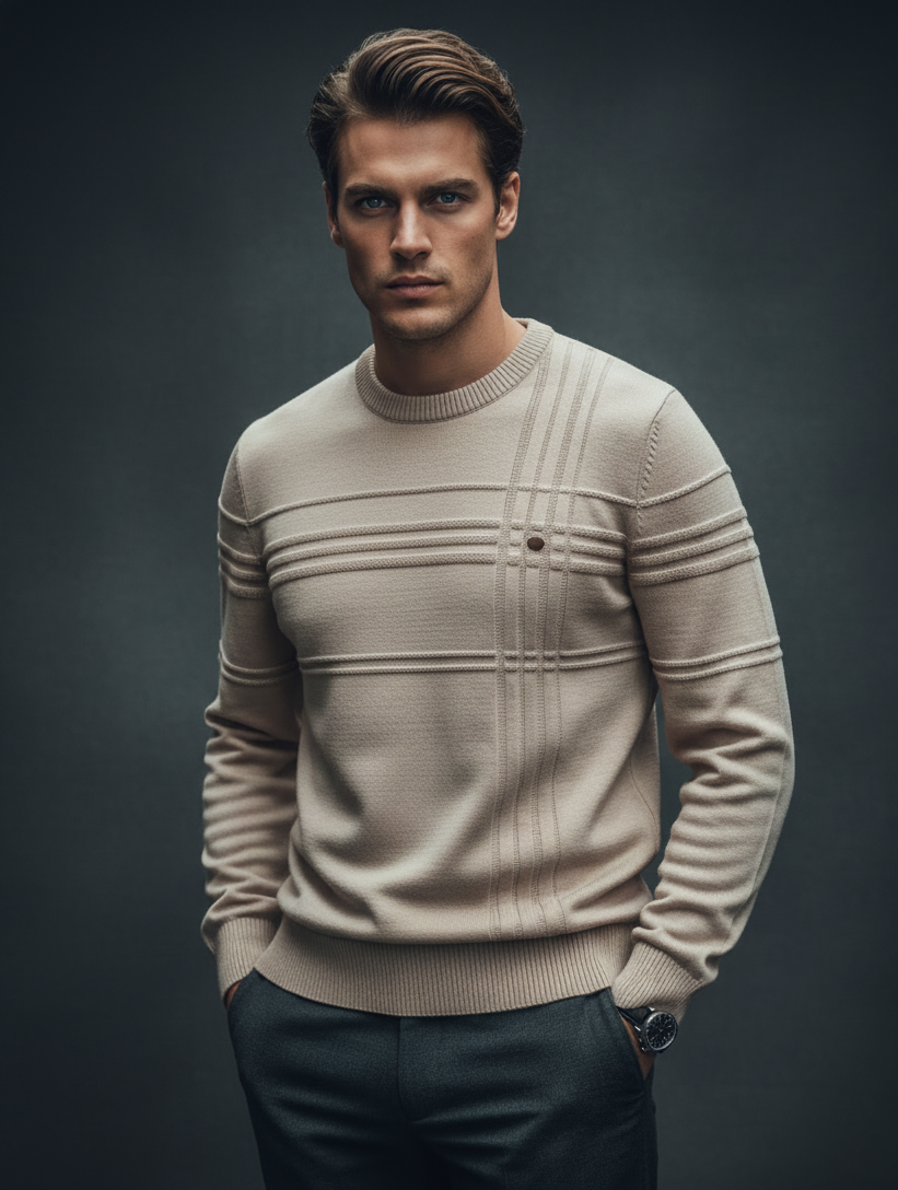 Heritage Stripe Wool Knit Sweater