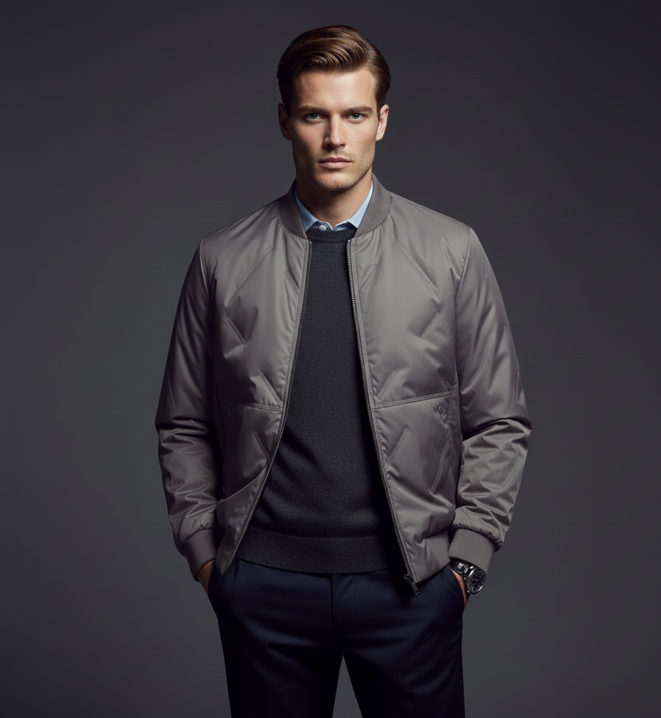 UrbanCraft Premium Baseball Collar Jacket