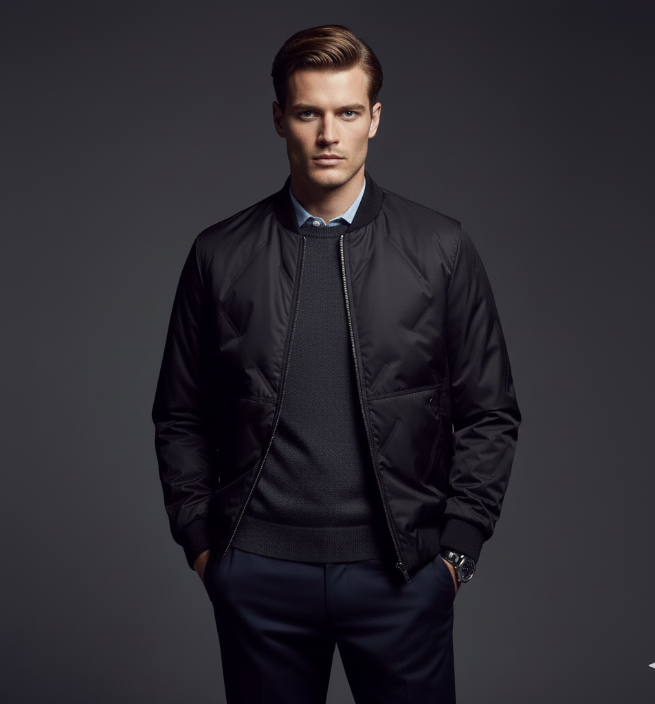 UrbanCraft Premium Baseball Collar Jacket