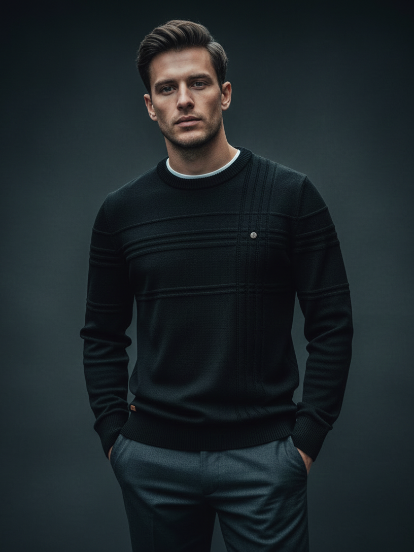 Heritage Stripe Wool Knit Sweater