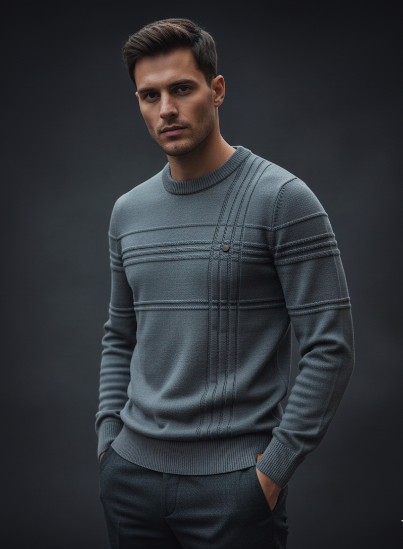 Heritage Stripe Wool Knit Sweater