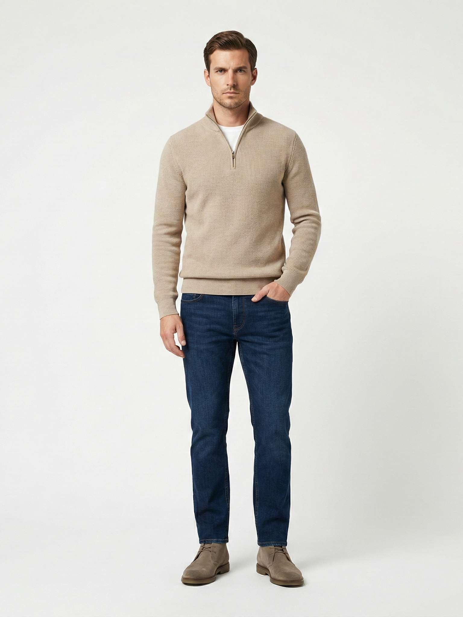 The Carbon Quarter-Zip Knit