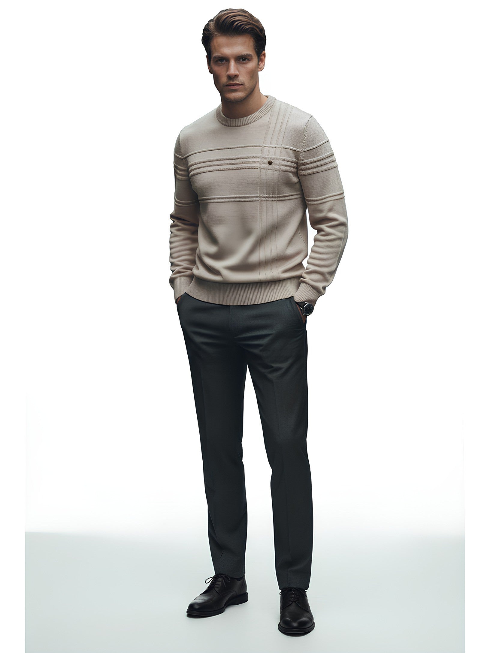 Heritage Stripe Wool Knit Sweater