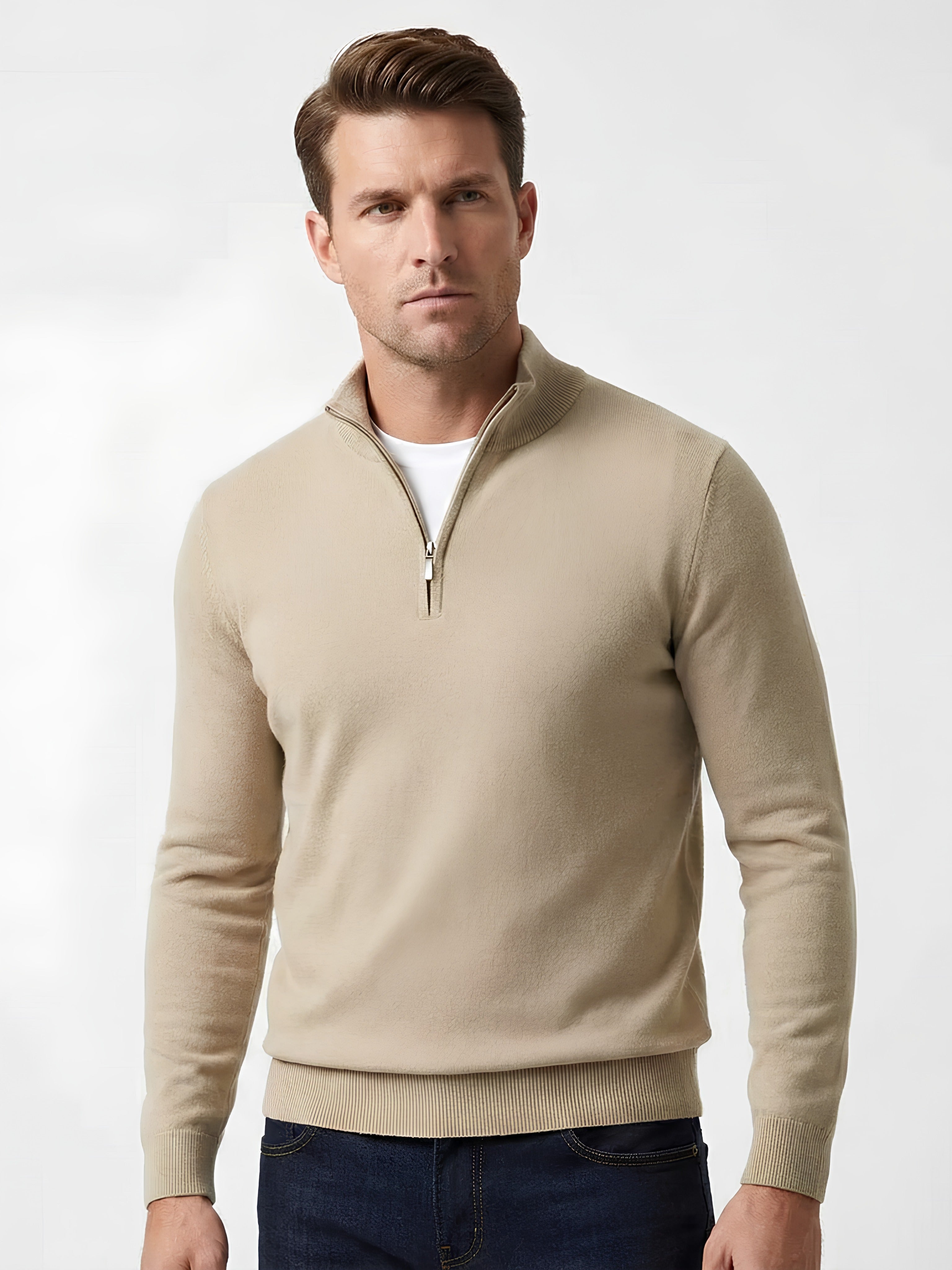 The Carbon Quarter-Zip Knit